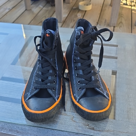 Mens Harley-Davidson High Top Sneakers Size 8.5 - Picture 2 of 6
